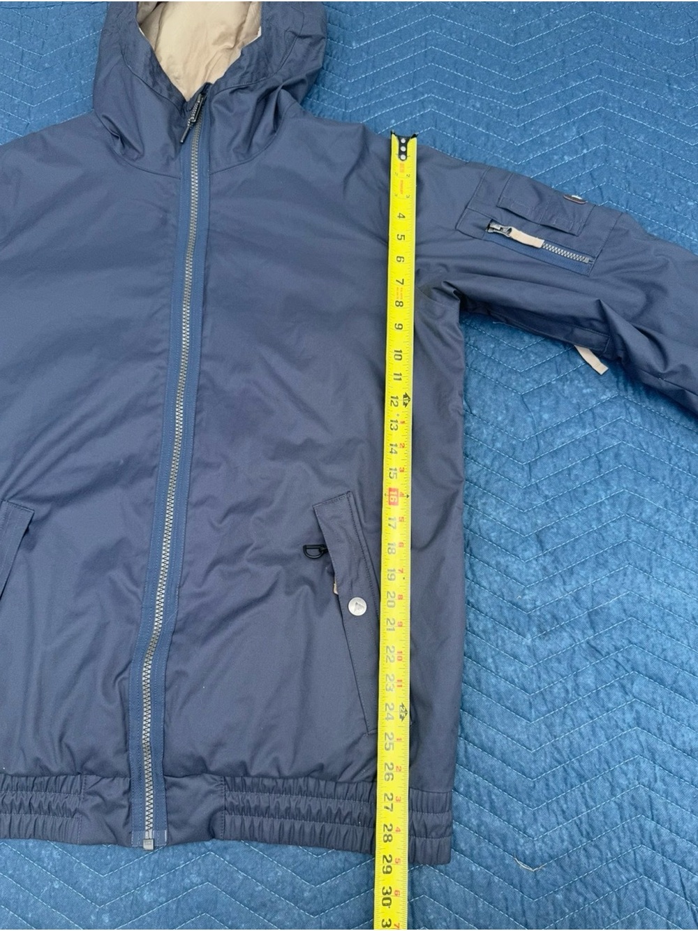 Burton Men’s Navy Jacket with Cream Interior - Picture 9 of 9